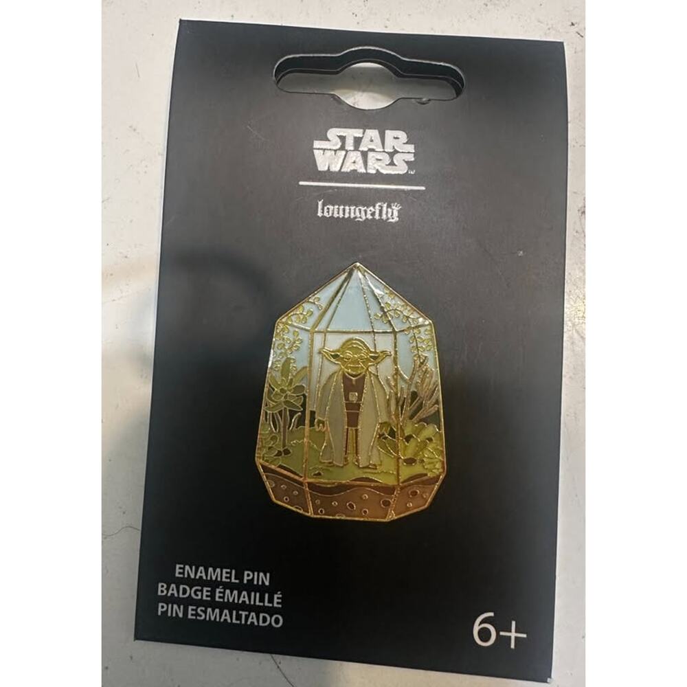 Loungefly Star Wars Yoda Terrarium Enamel Pin – New